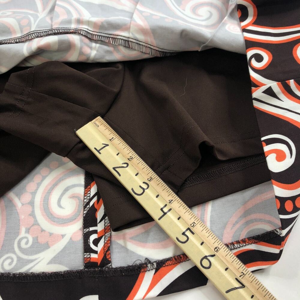 Lady Hagen NEW 4 (Fit 30 In) Cotton Blend Golf Skirt Skort 4" Shorts Brown - Picture 5 of 9